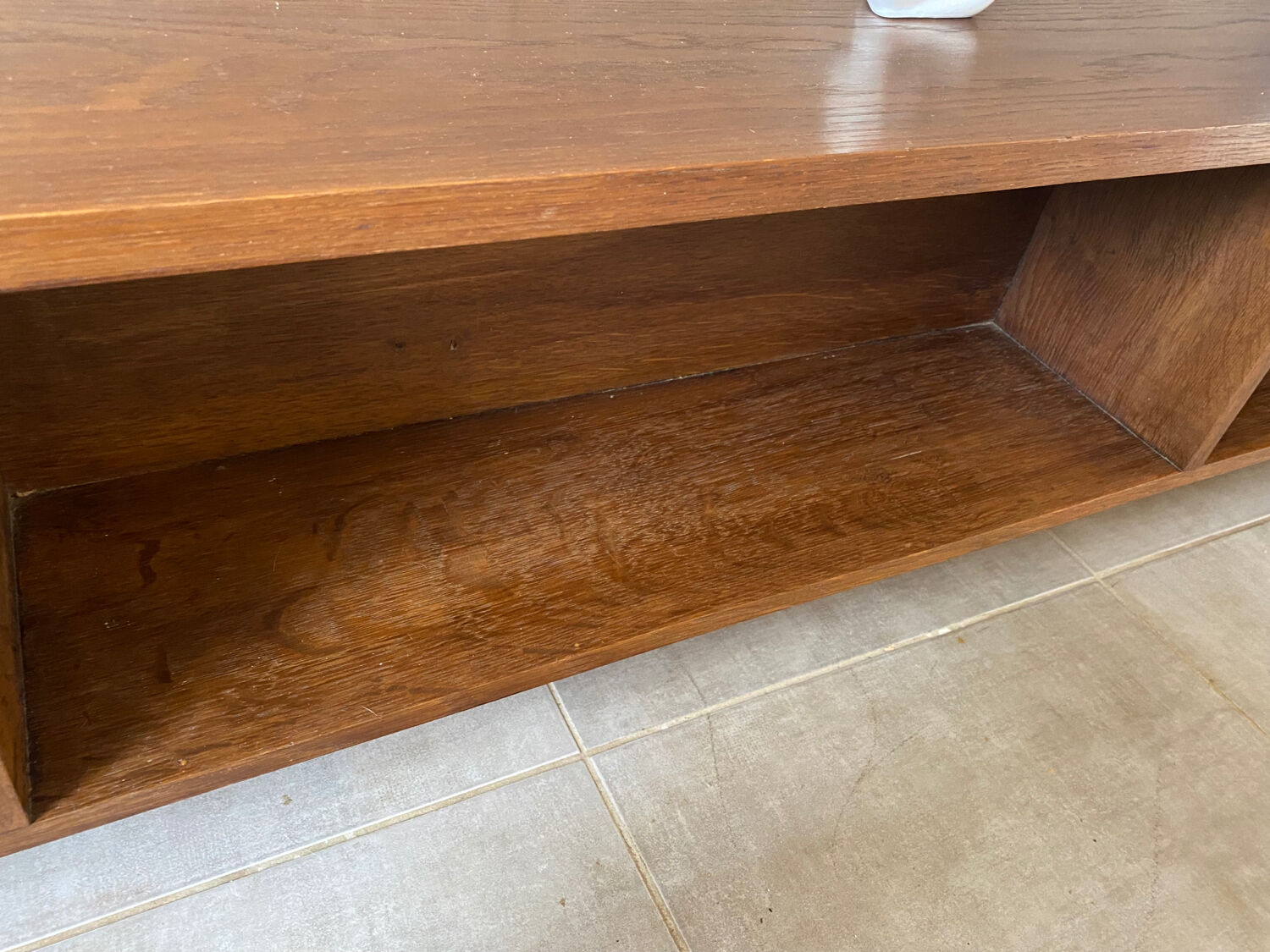 Enfilade of the 50s vintage solid wood (shallow)