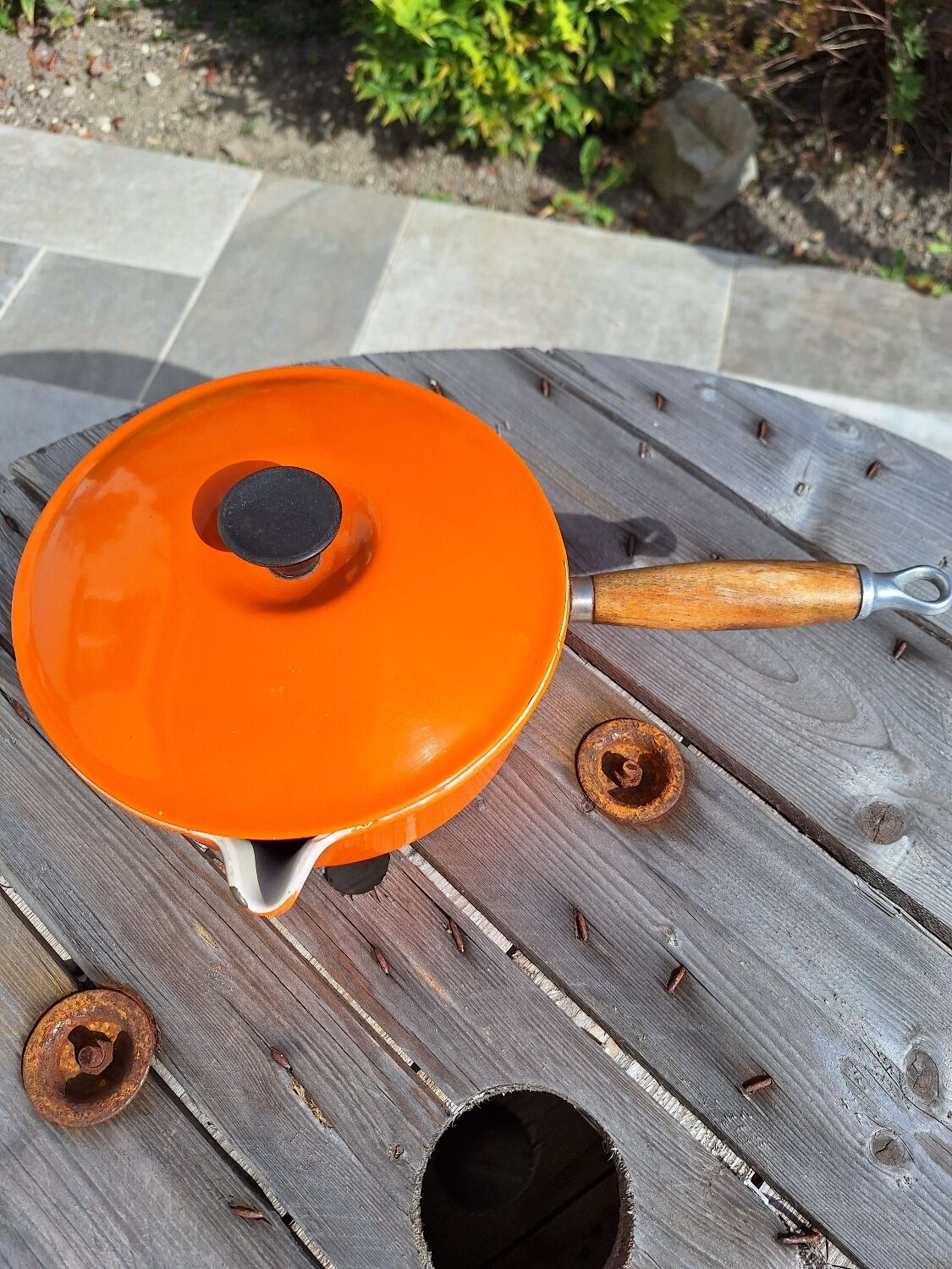 Vintage Le Creuset saucepans from the 70s