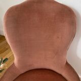 Old pink toad chair