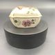 Vintage porcelain jewellery box Zsolnay Pécs, hand-painted, d
