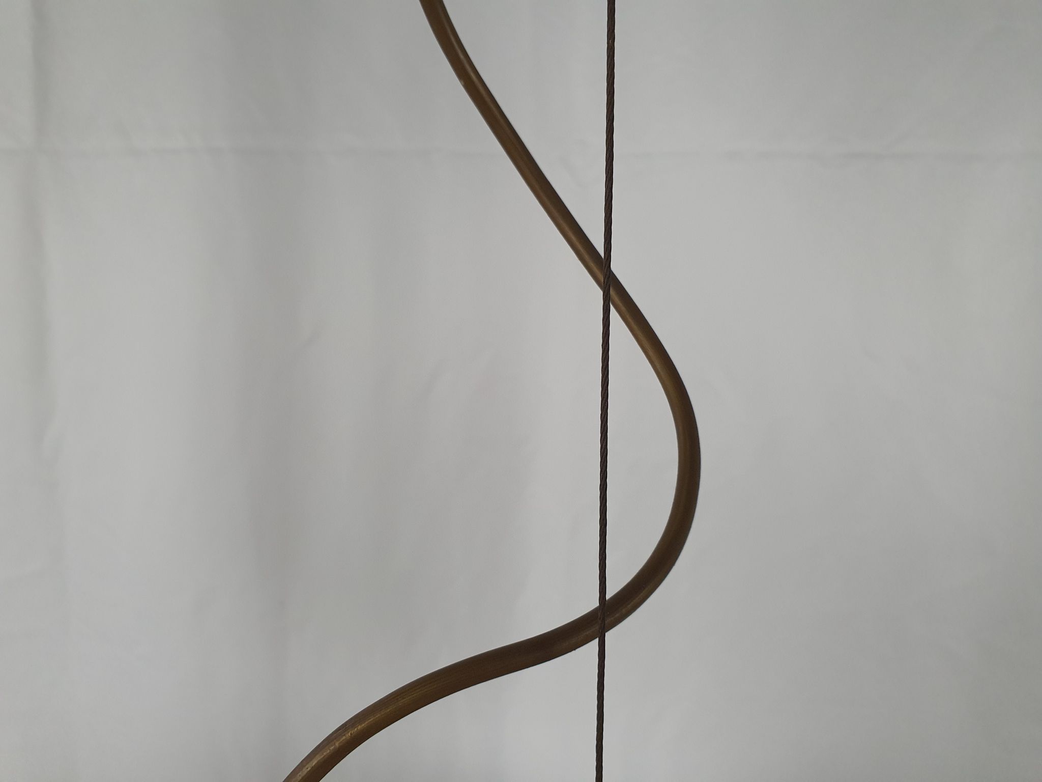 Lustre en verre de Murano et laiton avec double support