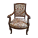 Wooden armchair and fabric