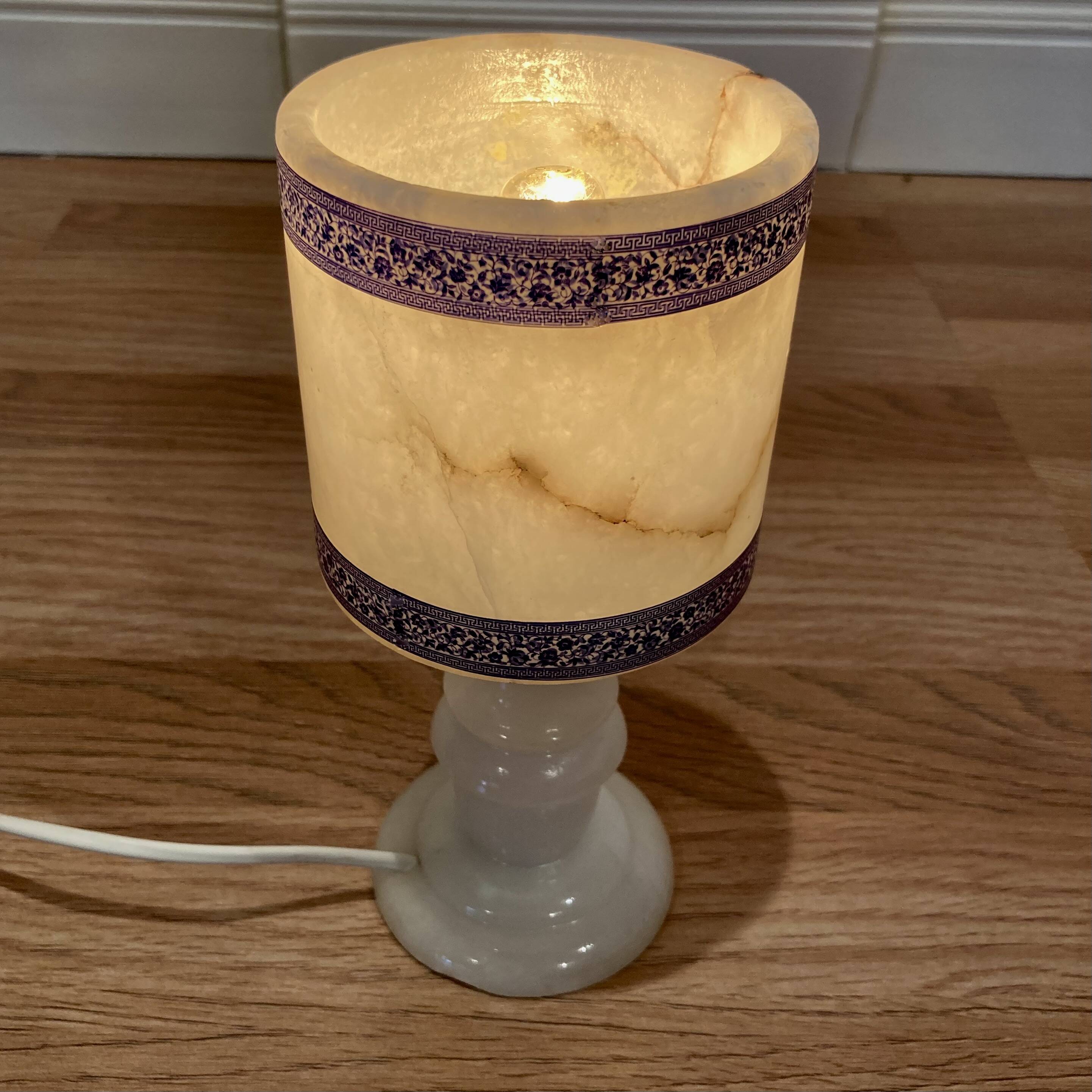 Ensemble de cinq lampes Design scandinave albâtre 1950.