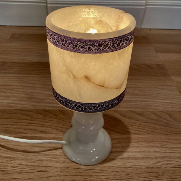 Ensemble de cinq lampes Design scandinave albâtre 1950.