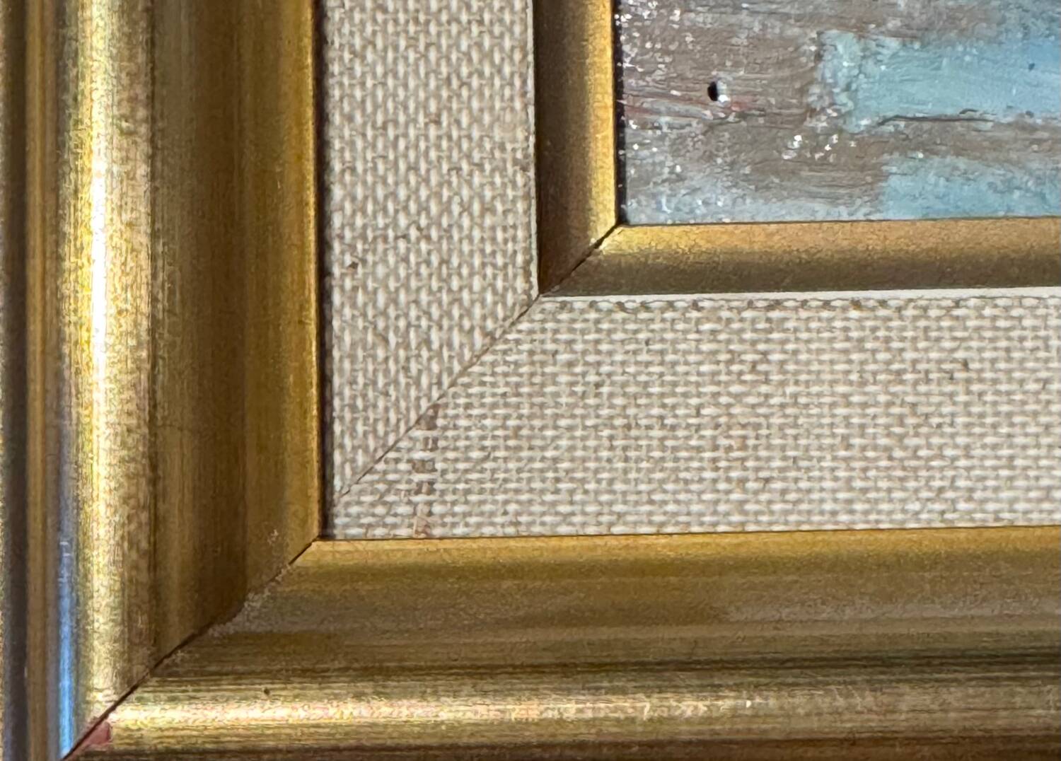 Antique painting, seascape signed Louis Dufour, dated 1943