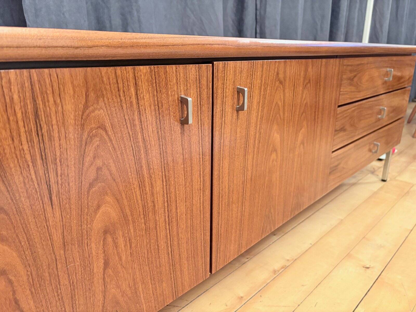 Walnut veneer sideboard, Germany, 1970s
