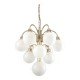 Vintage Orion Brass Ball Chandelier: Mid-Century Modern Sputnik Lighting
