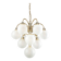 Vintage Orion Brass Ball Chandelier: Mid-Century Modern Sputnik Lighting