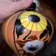 Mael: round ceramic vase from the Art Nouveau period with painted decoration.