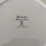 Set of 6 Limoges porcelain dinner plates by Deshoulières