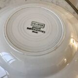Set of 6 mismatched hollow plates Digoin Sarreguemines and Lunéville 40s