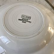Set of 6 mismatched hollow plates Digoin Sarreguemines and Lunéville 40s