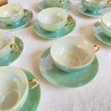 Japanese Nacrée porcelain coffee cups