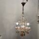 Pink Murano glass tear drop chandelier 1950’s