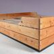 1970s pine wooden bed from Finland