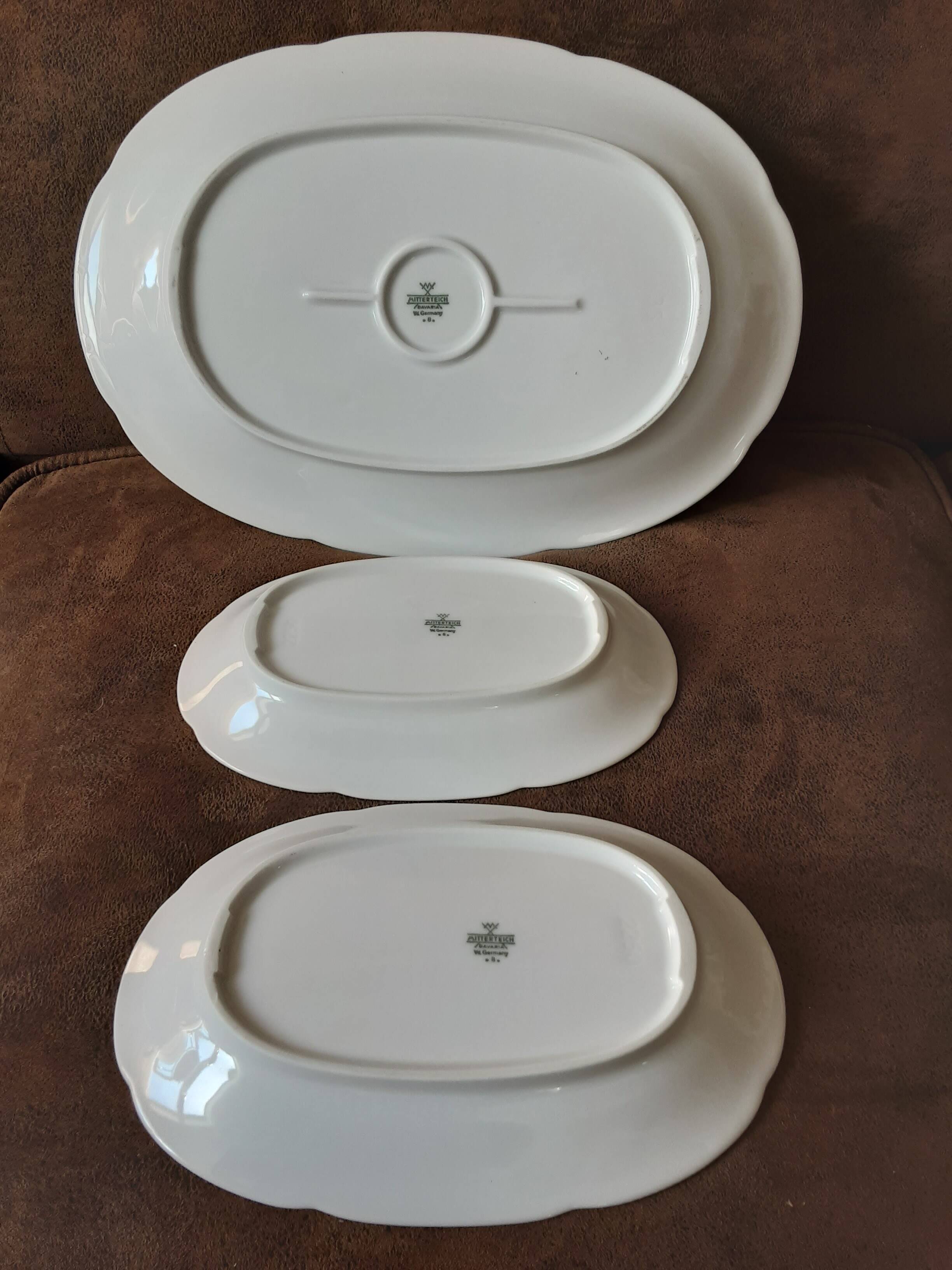 Set of 3 Mitterteich Bavaria dishes