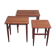 3 tables gigognes en teck, Danemark 1960