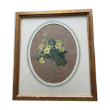 Watercolor "Primroses" XIX