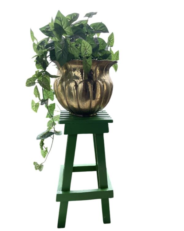 Tabouret en bois peint