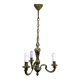 3-light bronze chandelier