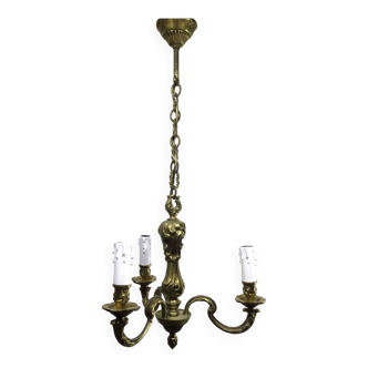 3-light bronze chandelier