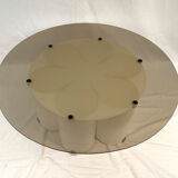 Space age lounge table in white Plexiglas