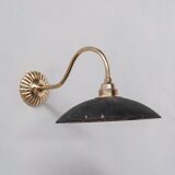Antique brass and mercury glass wall light (19 available)