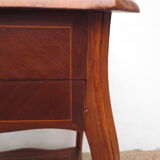 Former walnut marquetry sewing basket