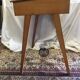 Pupitre d'enfant vintage avec encrier