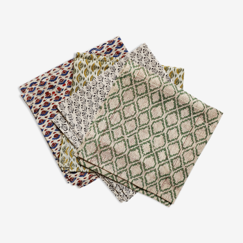 Lot de 4 serviettes dépareillées