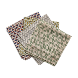 Set of 4 mismatched towels