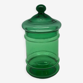 Puffed green candy pot