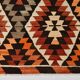 6x11 Geometric Pattern Turkish Vintage Kilim Rug, 172x346Cm