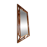 Rare large mirror "Konkret" Mid-Century Yngve Ekström by Eden Spegel in Sweden