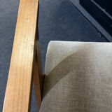 Pair of compass leg armchairs Velvet 1950