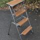 Convertible stepladder chair, vintage formica
