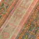 2x9 Vintage Coral Orange & Green Turkish Runner Rug, 70x275Cm