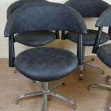 Set of four Vintage armchairs circa 1980