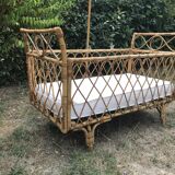 Children's rattan bed, 1960