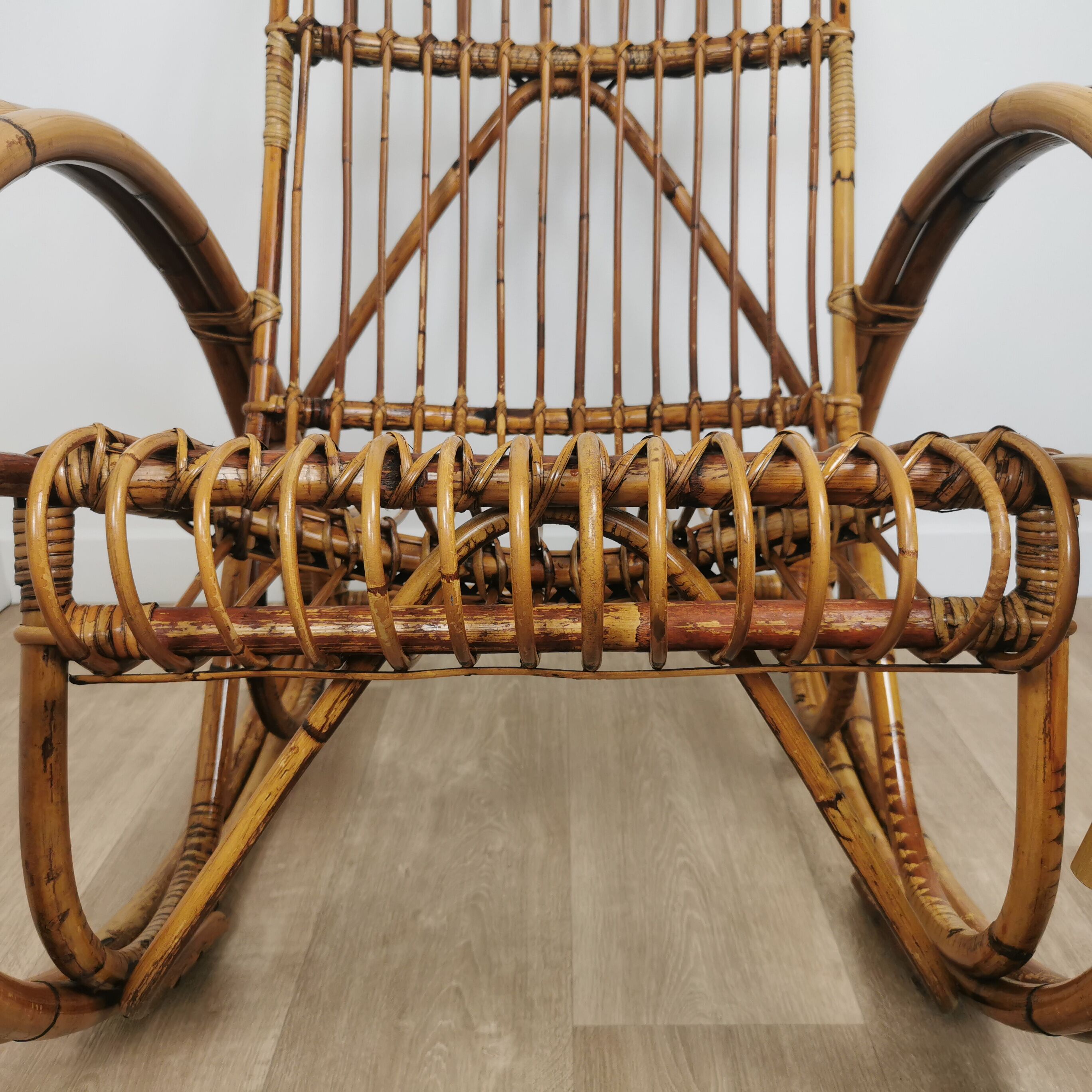 Rocking-chair rattan 60'