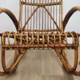 Rocking-chair rattan 60'