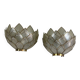 Paire d’appliques lotus