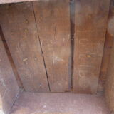 Old wooden saddle, 4 columns, chiseled,