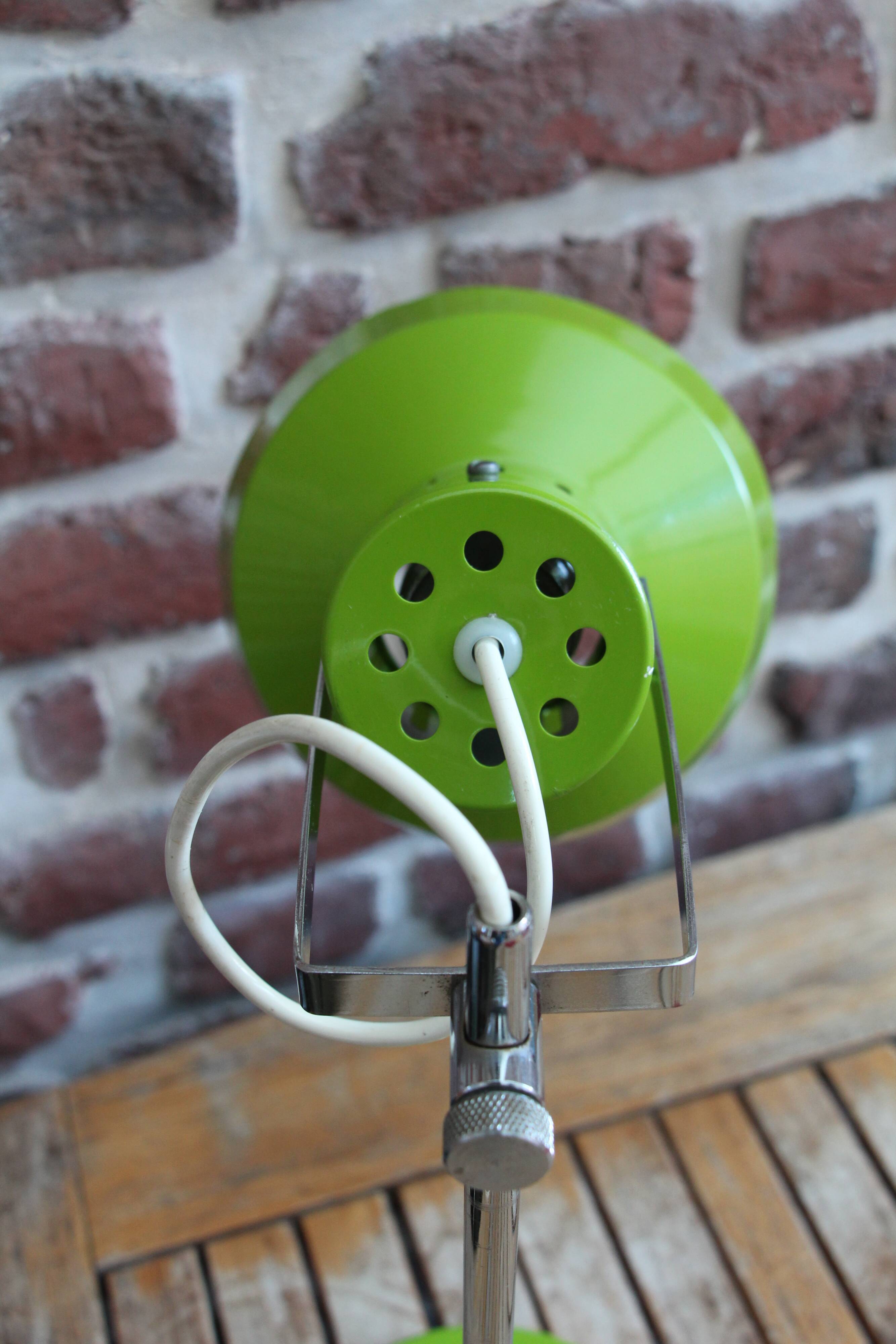 Vintage green desk lamp 70's
