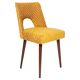 Mustard yellow shell chair, mid-century style, Europe, 1960s.