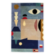 Tapis en laine tissé à la main d'occasion