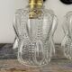 Pair of vintage bubbled glass wall lights