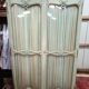 Armoire classique, 2 portes vitrées et miroirs intérieurs