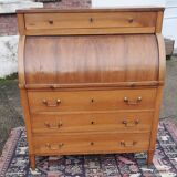 Louis XVI Walnut Cylinder Desk, 18th Century.