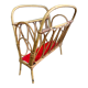 Wicker magazine holder